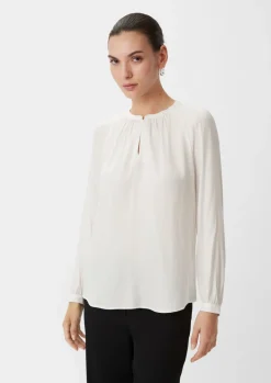 Satinbluse aus Viskosemix-Comma Hot