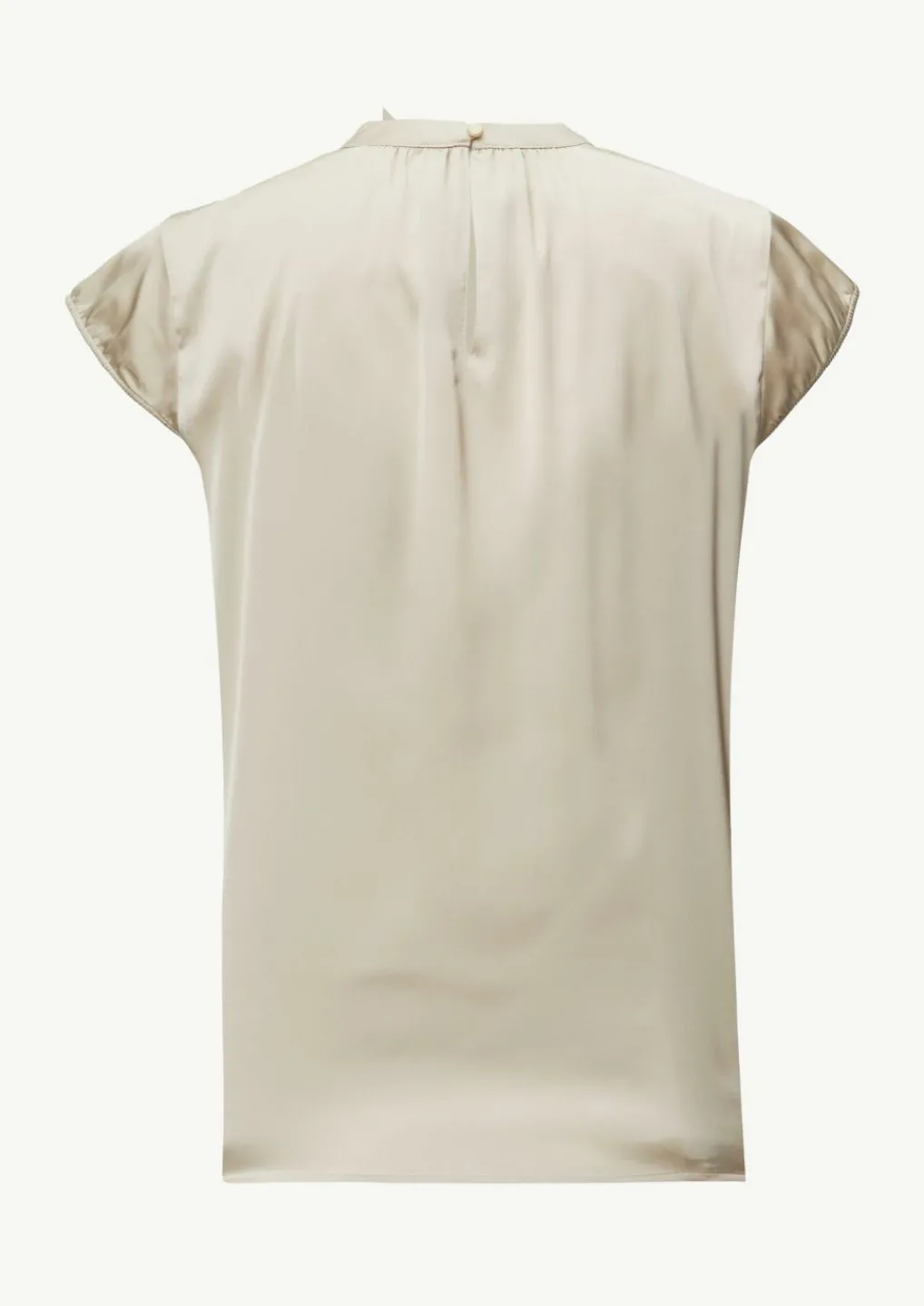 Satin-Bluse mit Cut-out-Detail am Ausschnitt-Comma Hot