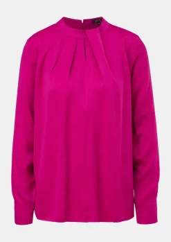 Satinbluse mit Falten-Detail-Comma Sale