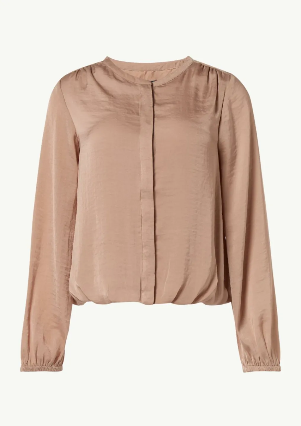 Satinbluse mit gerafftem Bund-Comma Online
