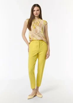 Satinbluse mit Kappärmeln-Comma Online
