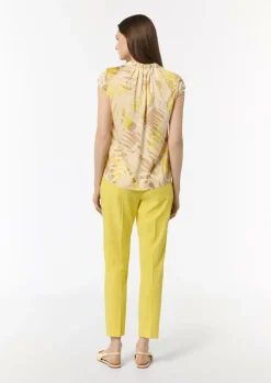 Satinbluse mit Kappärmeln-Comma Online
