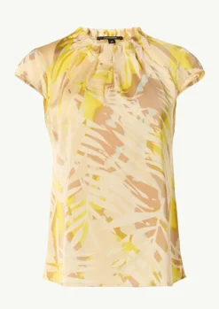 Satinbluse mit Kappärmeln-Comma Online