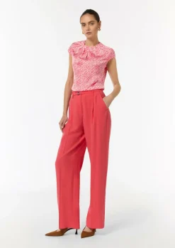 Satinbluse mit Kappärmeln-Comma Clearance