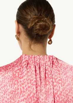 Satinbluse mit Kappärmeln-Comma Clearance