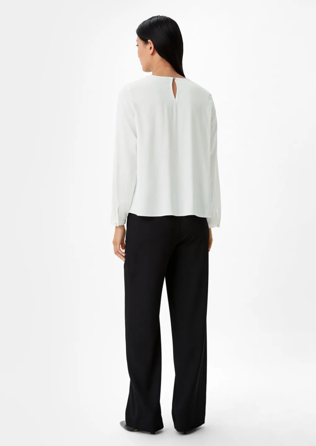 Satinbluse mit Plisseefalten-Comma Online