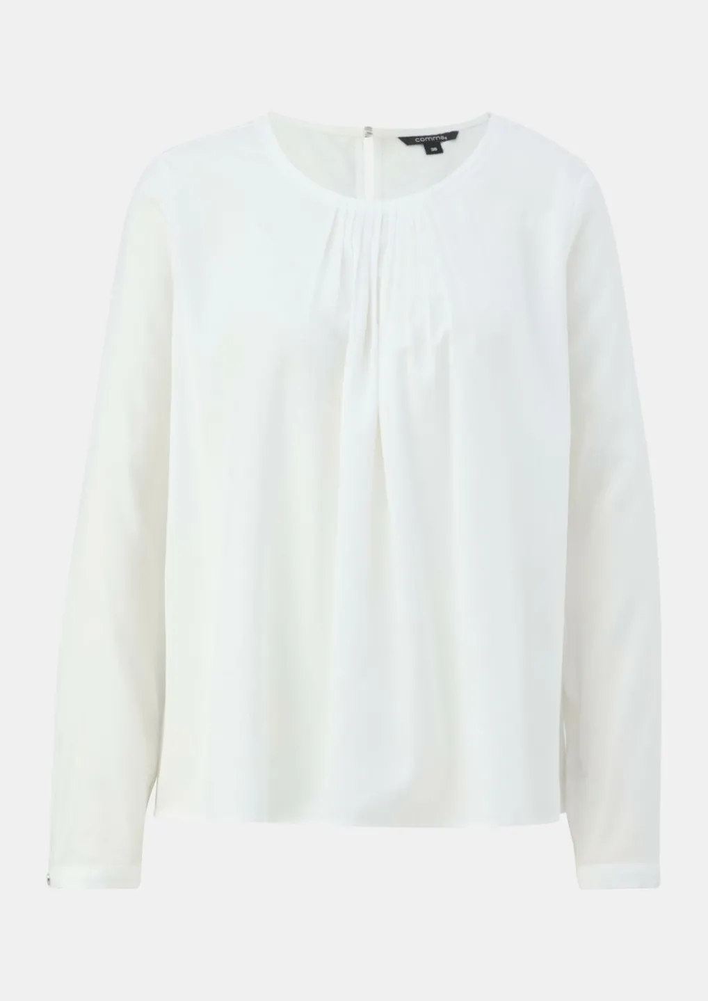 Satinbluse mit Plisseefalten-Comma Online