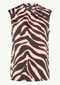 Satin-Bluse mit Raffung-Comma Discount