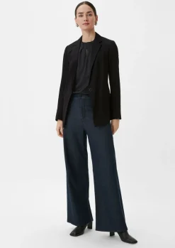 Satinbluse mit Raffung-Comma Clearance
