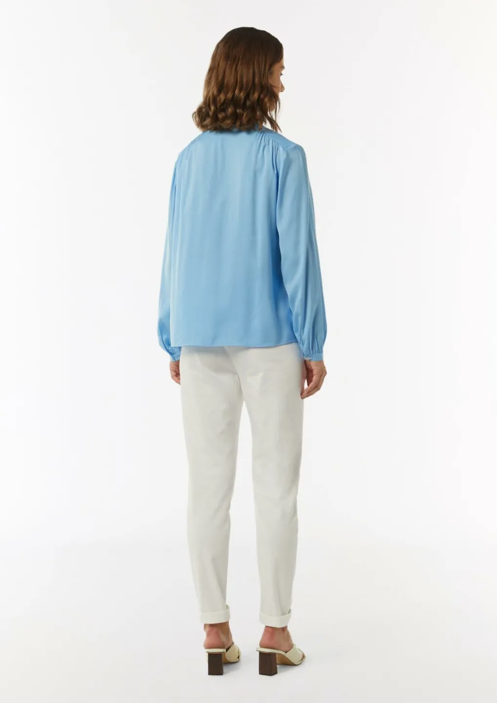 Satinbluse mit Raffung-Comma Sale