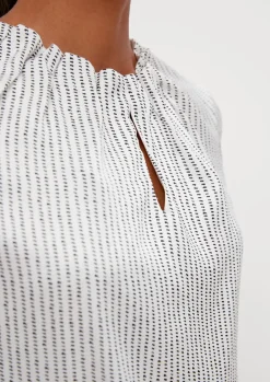Satinbluse mit Raffung-Comma Clearance