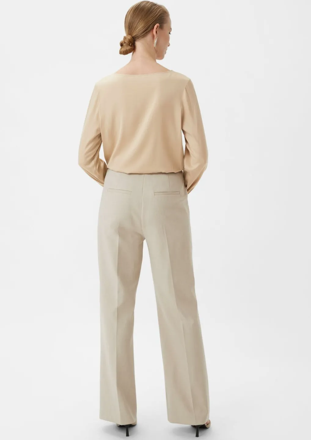 Satinbluse mit Tunika-Ausschnitt-Comma Sale