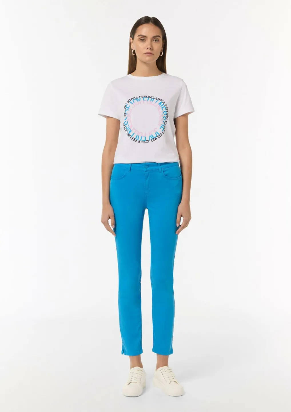 Satinhose im Skinny Fit-Comma Hot