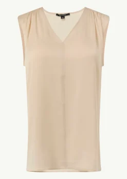 Satiniertes Top aus Viskosemix-Comma Clearance