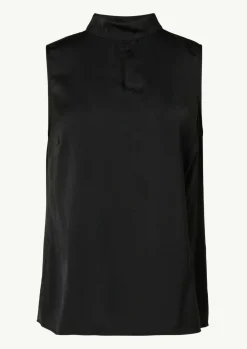 Satin-Top mit Cut-out-Comma Best