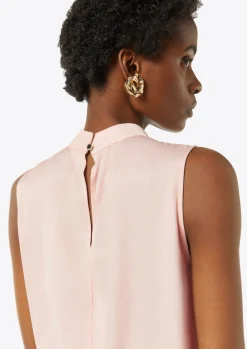 Satin-Top mit Cut-out-Comma Hot