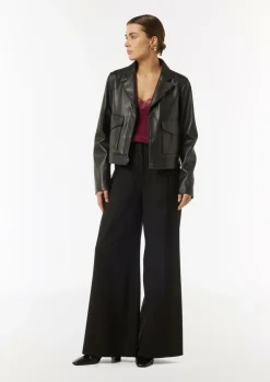 Satin-Top mit Spitze und verstellbaren Trägern-Comma New