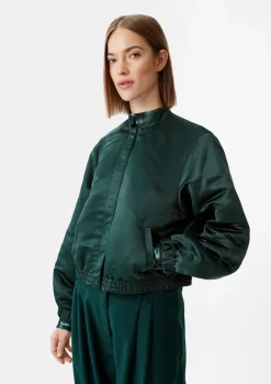 Schimmernde Bomberjacke aus Satin-Comma Clearance