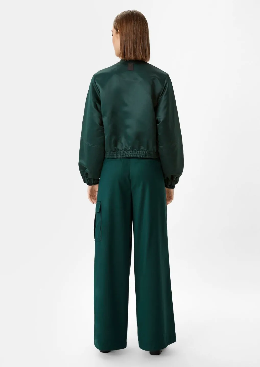 Schimmernde Bomberjacke aus Satin-Comma Clearance