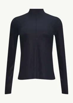 Schimmerndes Langarmshirt im Slim Fit-Comma Online