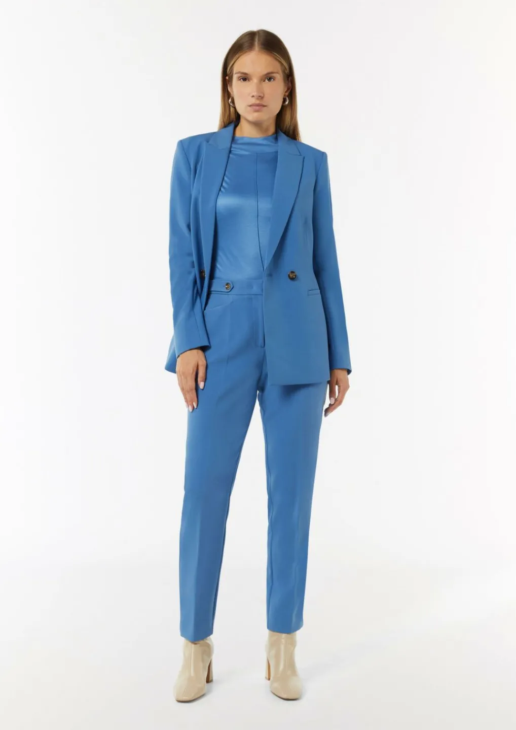 Schimmerndes Langarmshirt im Slim Fit-Comma Clearance