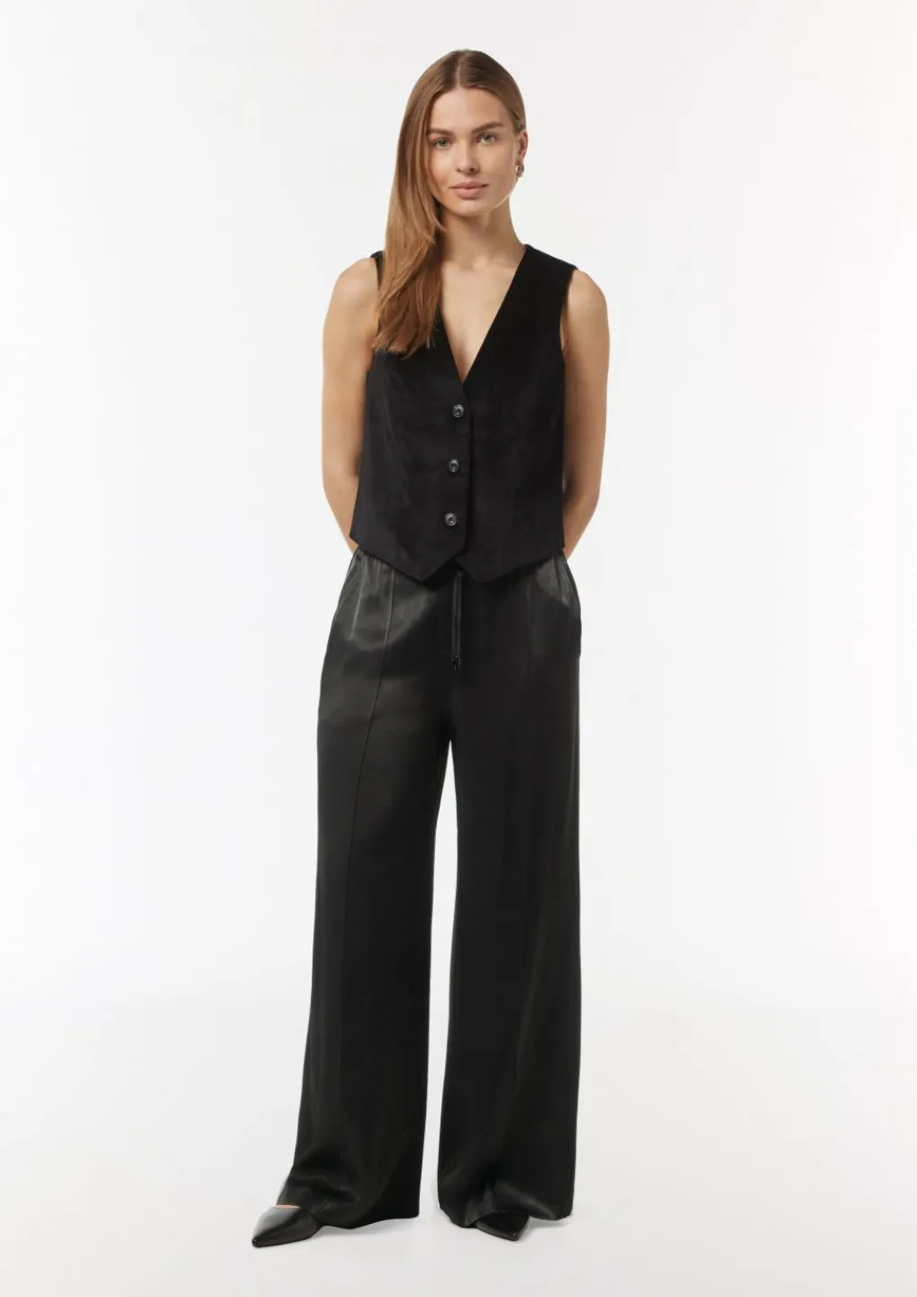 Schlupfhose mit elastischem Bund-Comma Best