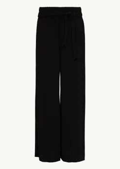 Schlupfhose mit High Rise und weitem Bein-Comma Outlet
