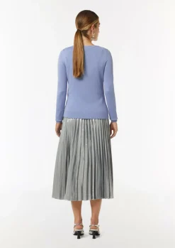 Schmale Feinstrickjacke aus Viskosemix-Comma Fashion