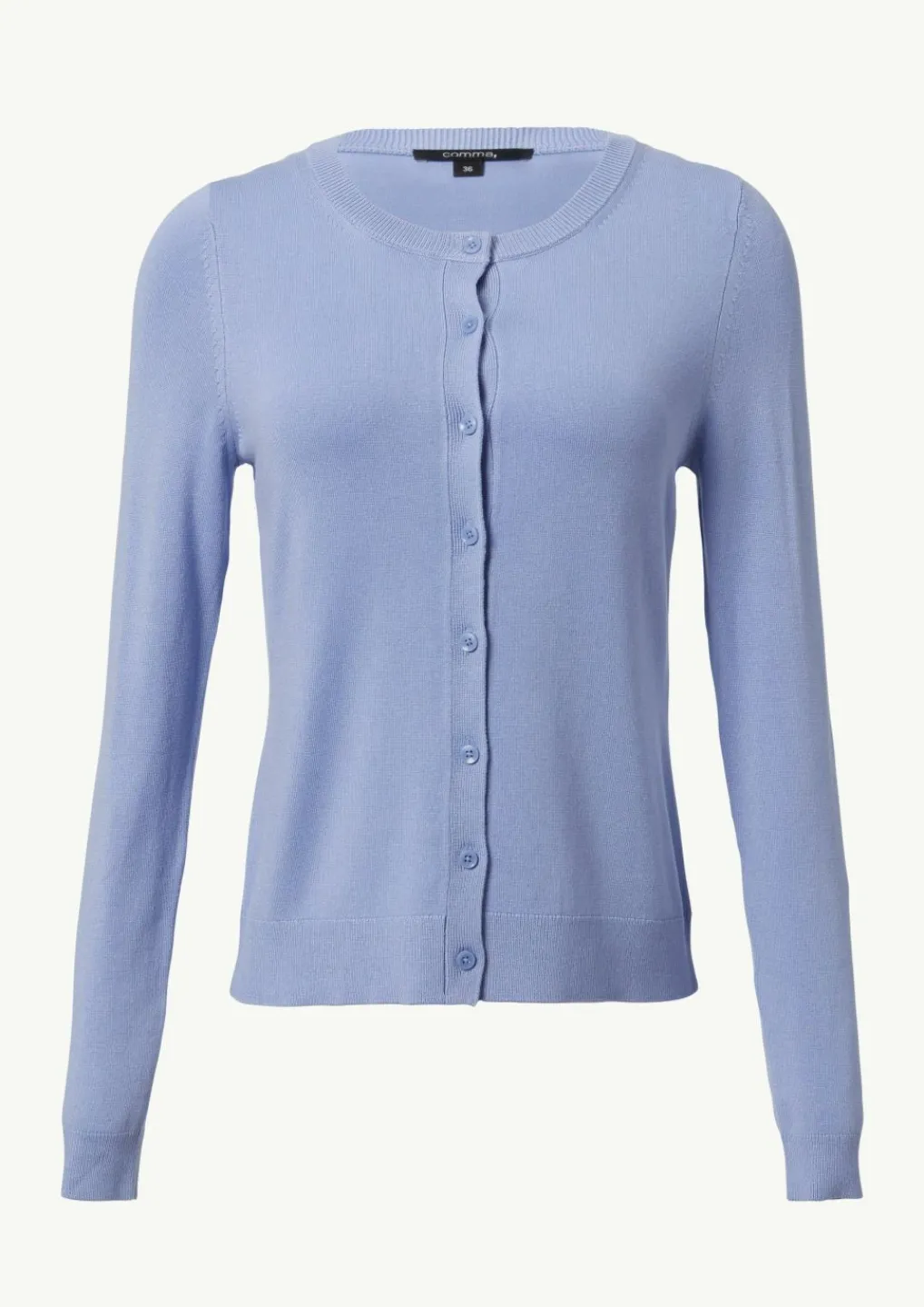 Schmale Feinstrickjacke aus Viskosemix-Comma Fashion