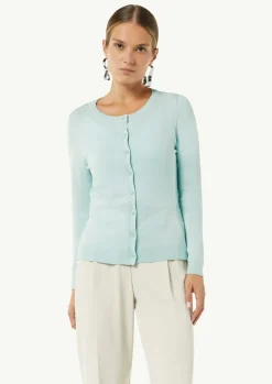 Schmale Feinstrickjacke aus Viskosemix-Comma Sale