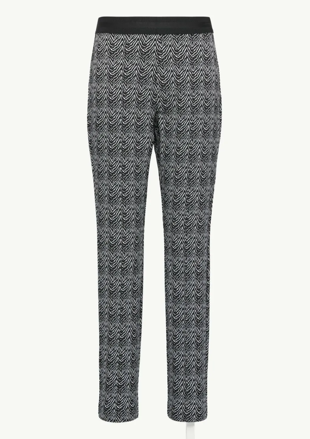 Schmale Hose aus Jacquard-Comma Hot