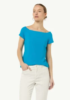 Schulterfreies Shirt aus Baumwoll-Mix-Comma New