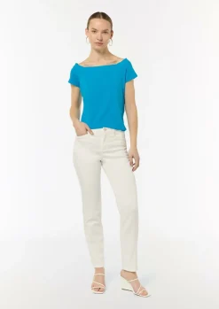 Schulterfreies Shirt aus Baumwoll-Mix-Comma New