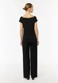 Schulterfreies Shirt aus Baumwoll-Mix-Comma Fashion