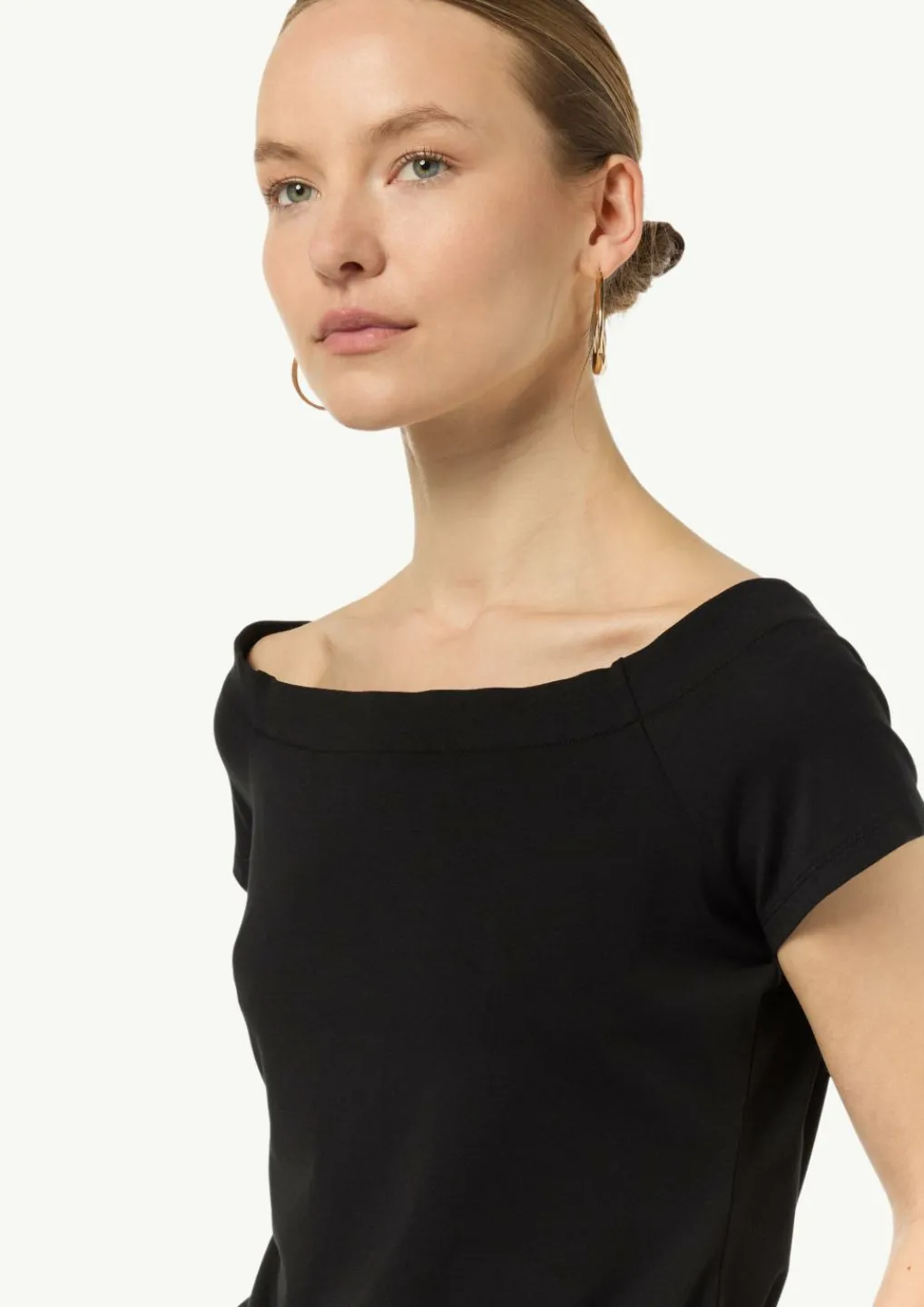 Schulterfreies Shirt aus Baumwoll-Mix-Comma Fashion