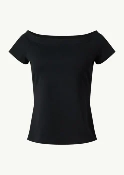 Schulterfreies Shirt aus Baumwoll-Mix-Comma Fashion