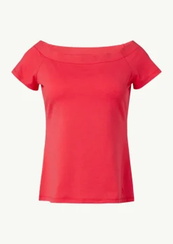Schulterfreies Shirt aus Baumwoll-Mix-Comma Outlet