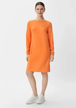 Scuba-Kleid mit seitlichen Details-Comma Hot