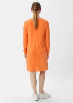 Scuba-Kleid mit seitlichen Details-Comma Hot