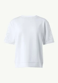 Scuba-Sweatshirt mit kurzen Ärmeln-Comma Outlet