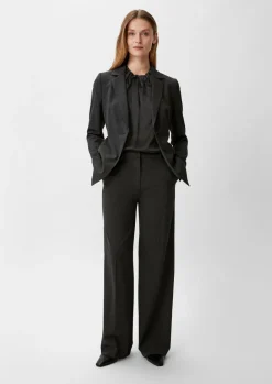 Seidenbluse mit Kappärmel-Comma New