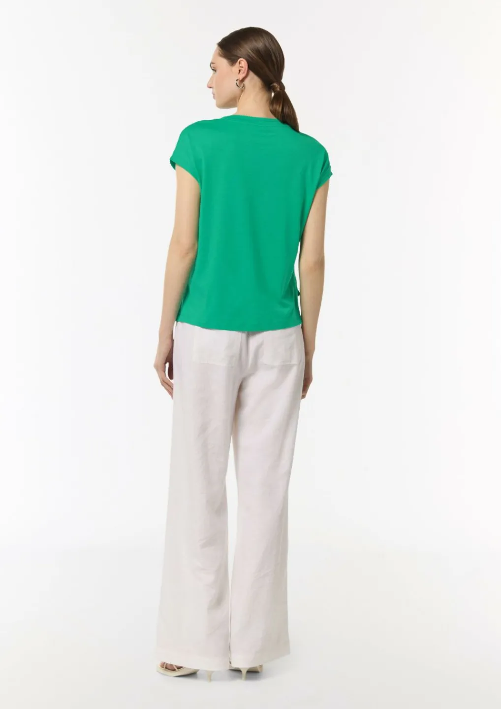 Shirt aus Jersey mit Ketten-Naht und Logo-Detail-Comma Sale