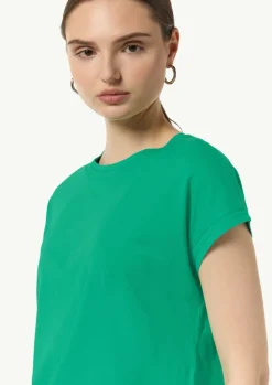 Shirt aus Jersey mit Ketten-Naht und Logo-Detail-Comma Sale