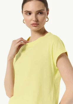 Shirt aus Jersey mit Ketten-Naht und Logo-Detail-Comma Online