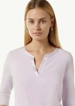 Shirt mit Satinblende im Fabricmix-Comma Online