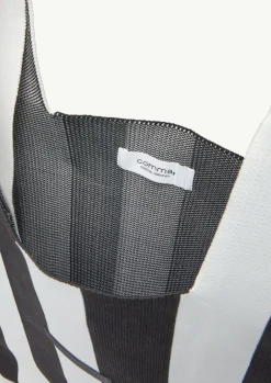 Shopper aus Feinstrick mit Streifen-Comma New