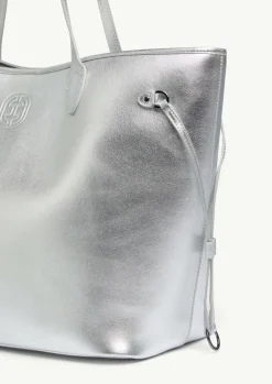 Shopper aus Rindsleder mit Logo-Detail-Comma Discount