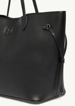 Shopper aus Rindsleder mit Logo-Detail-Comma Discount
