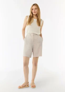 Shorts aus Leinenmix-Comma Discount