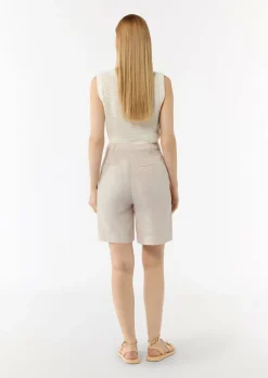 Shorts aus Leinenmix-Comma Discount